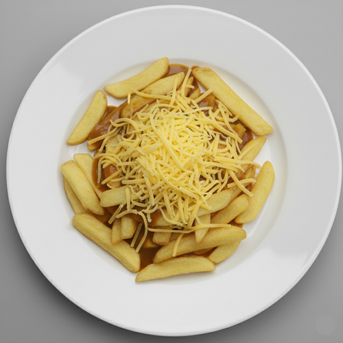 16. Chips, Cheese & Curry Sauce 